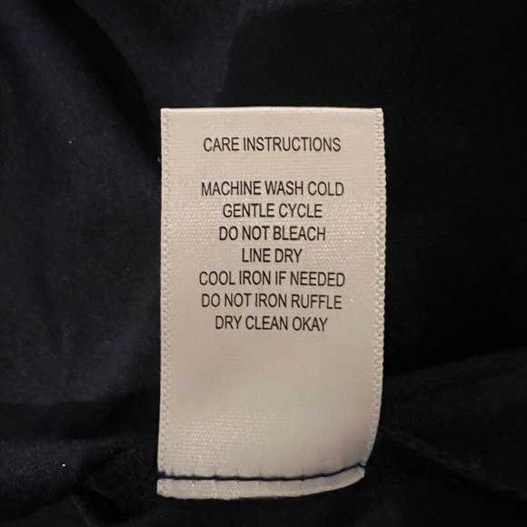 Women’s XXS Navy & Pink Floral Fit and Flair Short Dress - Picture 7 of 7